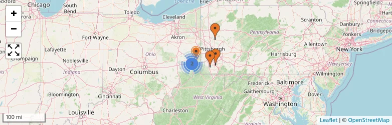Related schools map