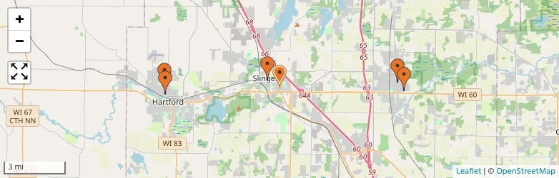 Related schools map