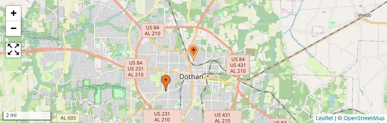 Related schools map