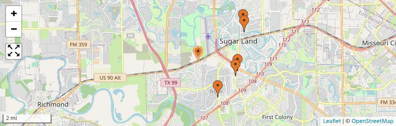 Related schools map
