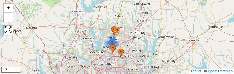 Related schools map