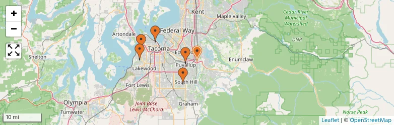 Related schools map