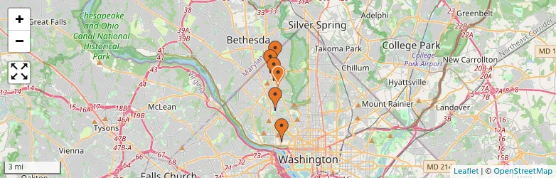 Related schools map