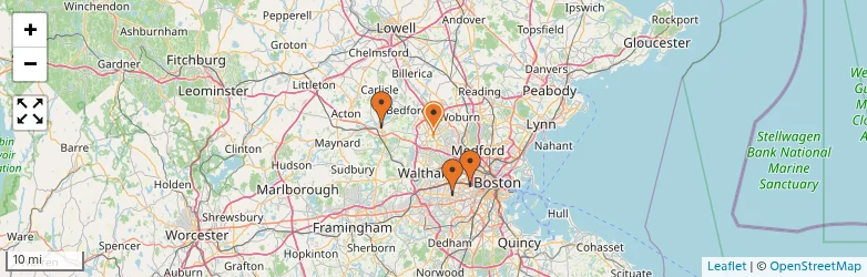 Related schools map