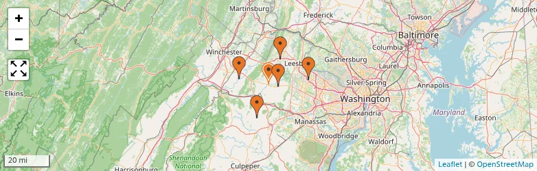 Related schools map