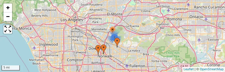 Related schools map