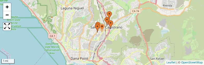 Related schools map