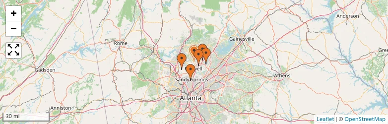 Related schools map