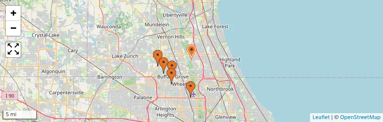 Related schools map