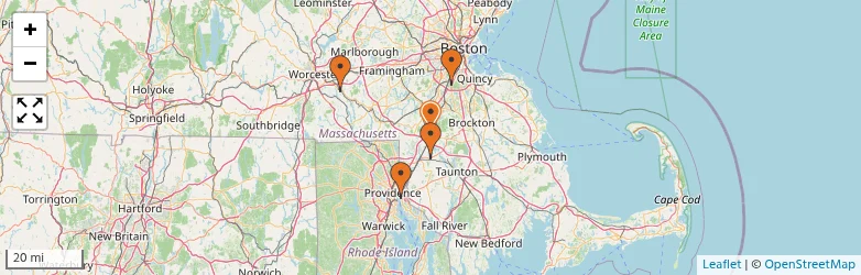 Related schools map