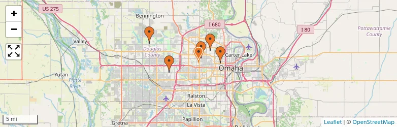 Related schools map