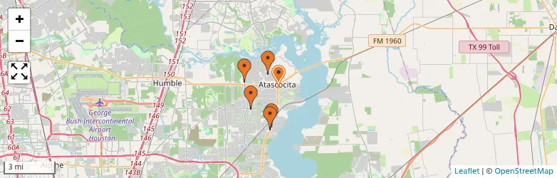 Related schools map