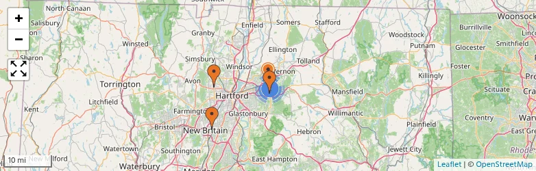Related schools map