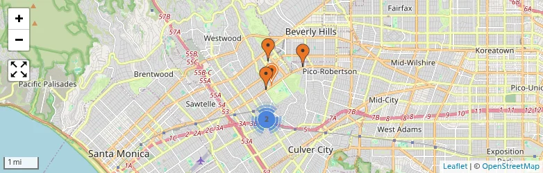 Related schools map