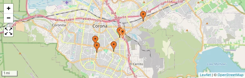 Related schools map