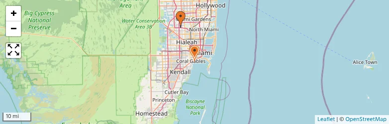 Related schools map