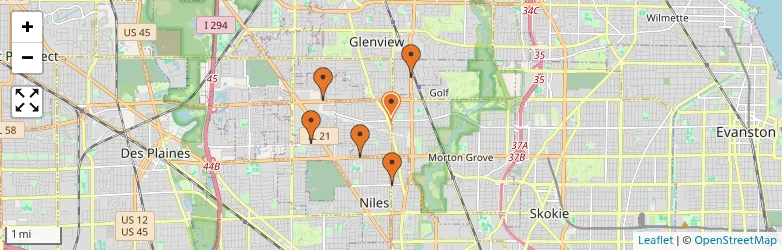Related schools map