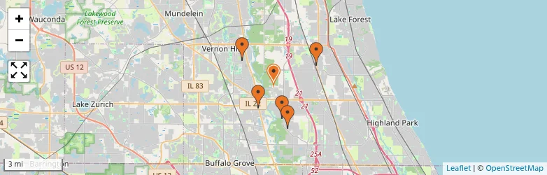 Related schools map