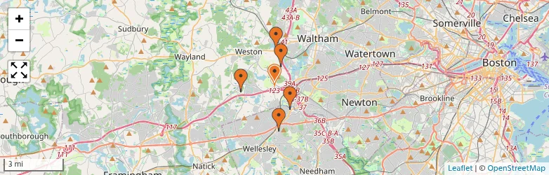 Related schools map