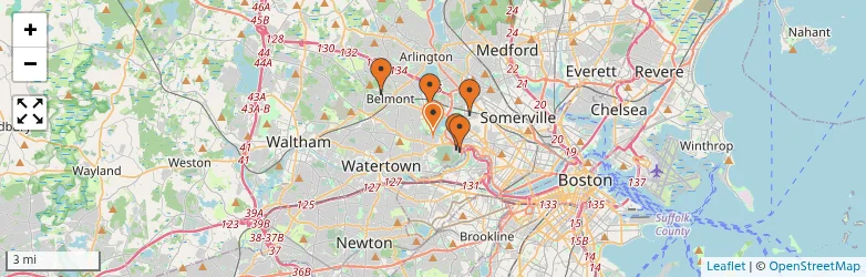 Related schools map
