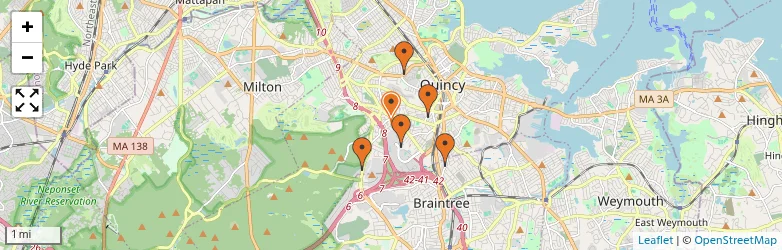 Related schools map