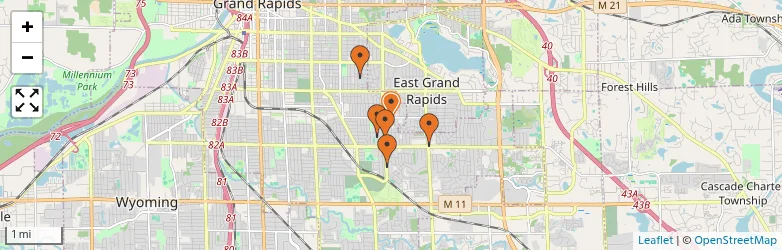 Related schools map