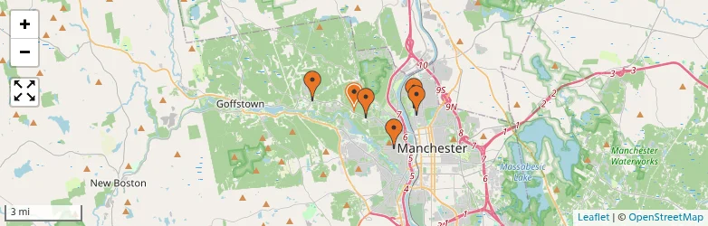 Related schools map