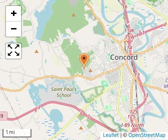 Map of The Learning Center At Concord Hospital