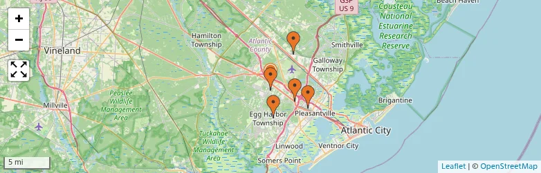 Related schools map