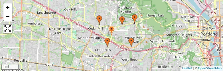 Related schools map
