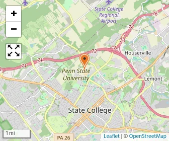 Map of Bennett Family Center
