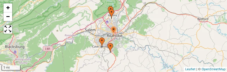 Related schools map