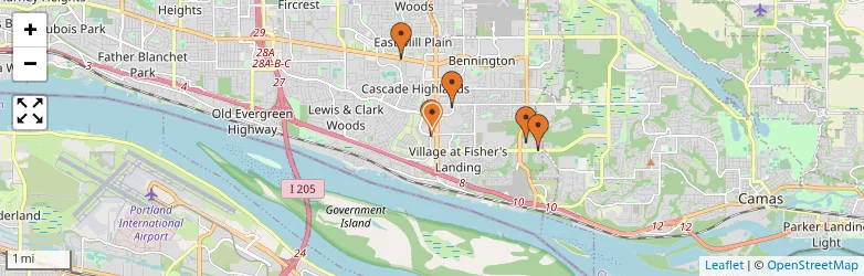Related schools map