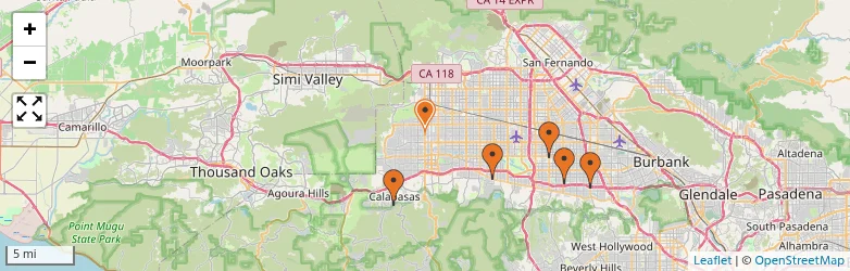Related schools map