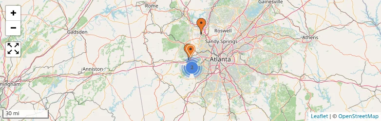 Related schools map