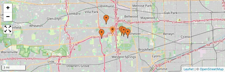 Related schools map