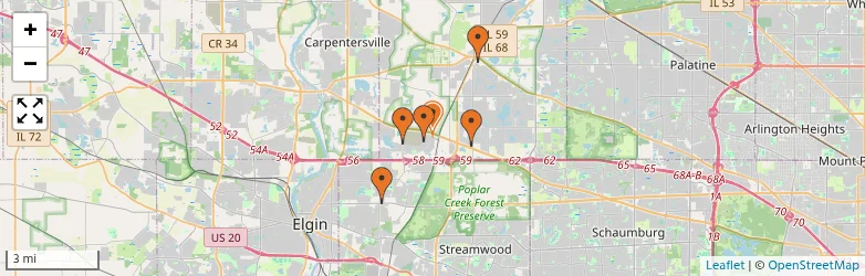 Related schools map