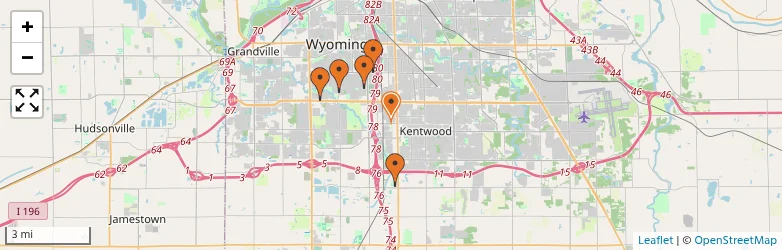 Related schools map