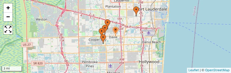 Related schools map