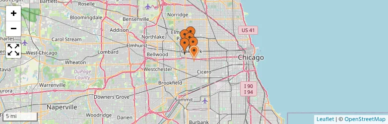 Related schools map