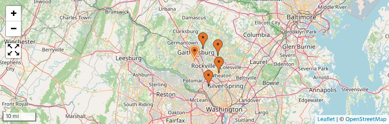 Related schools map