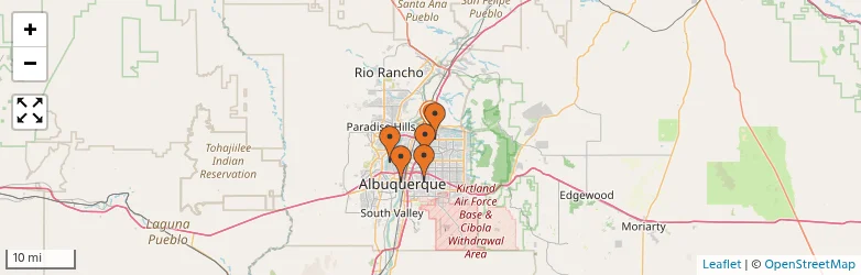 Related schools map