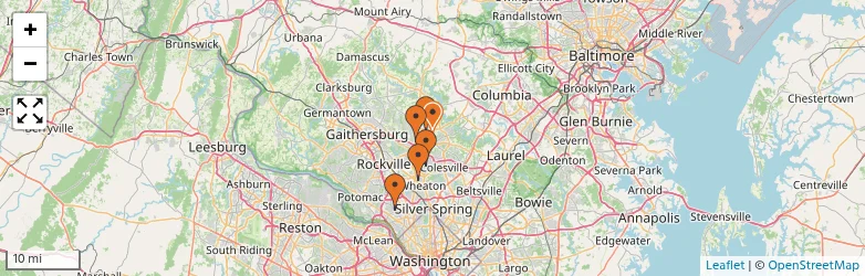 Related schools map