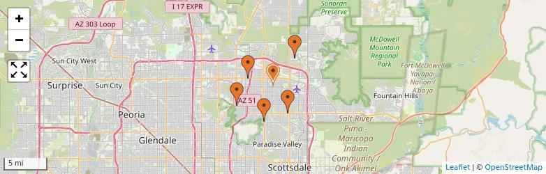 Related schools map