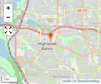 Map of Primrose School At Highlands Ranch Business Park