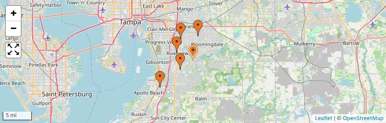 Related schools map