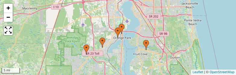 Related schools map