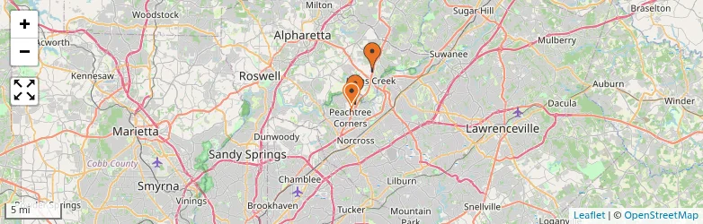 Related schools map