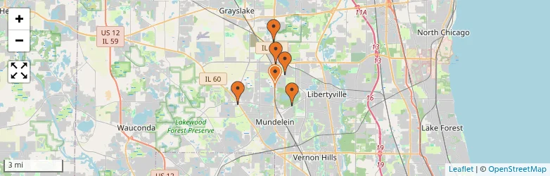 Related schools map