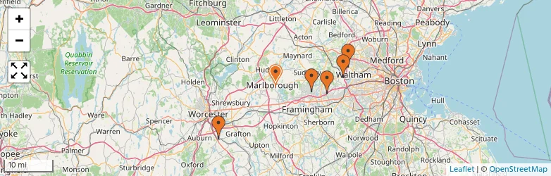 Related schools map